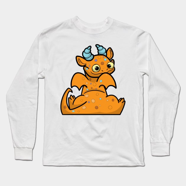 orange smoggy Long Sleeve T-Shirt by Creepies